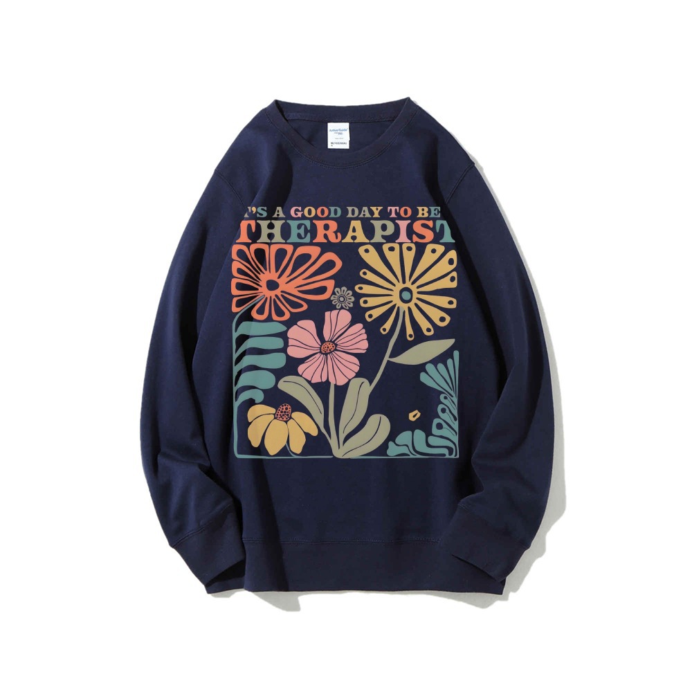 Therapist Sweatshirt Therapy Crewneck Counselor Sweatshirt M
