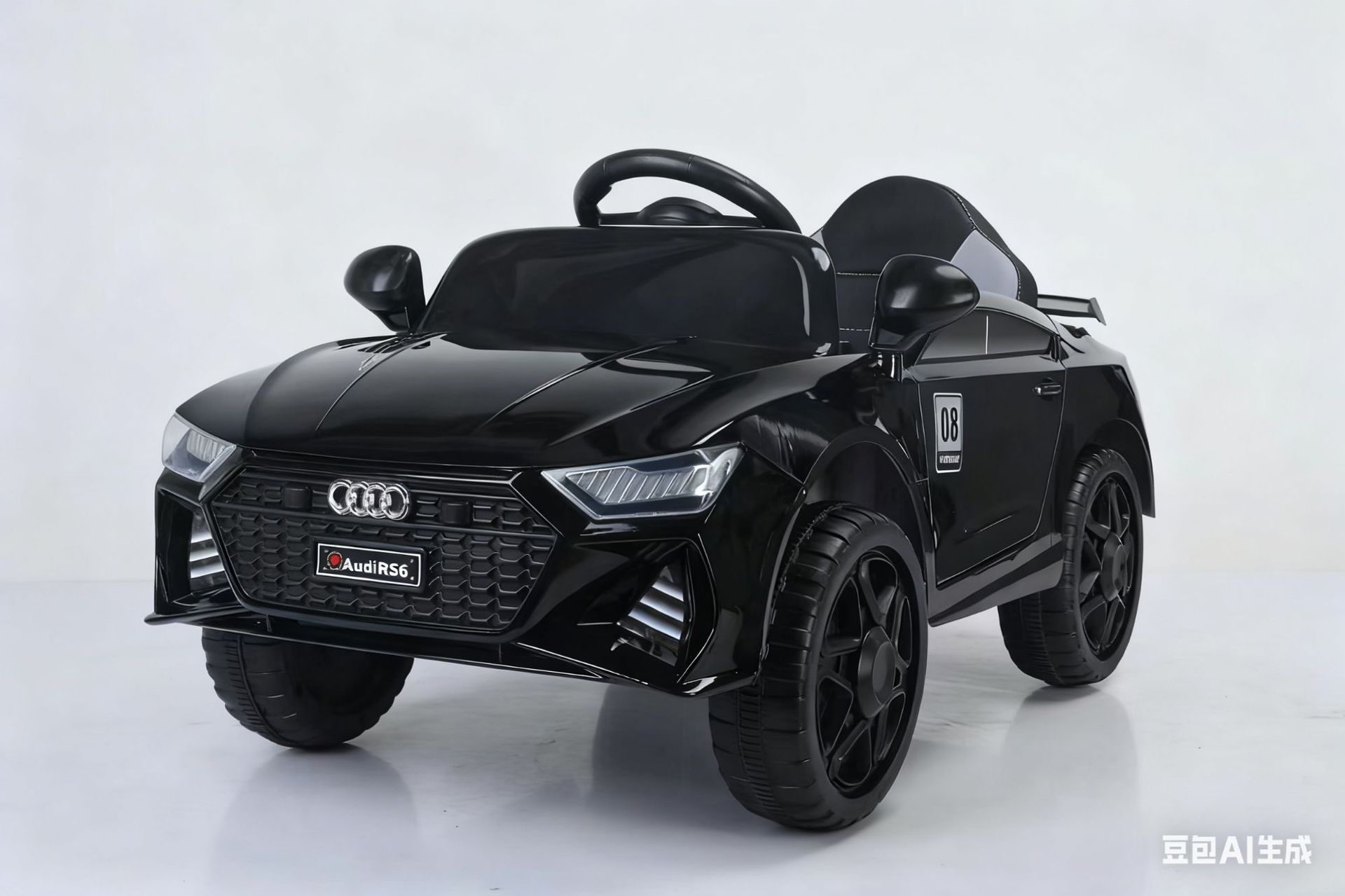 Nuevo coche eléctrico para niños de cuatro ruedas coche de juguete controlado remoto coche giratorio para bebés para hombres y mujeres se puede sentar en coche de carga