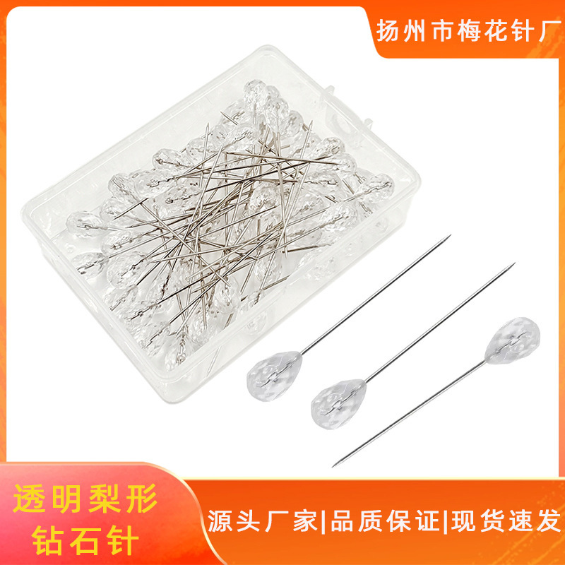 Direct Sales from the Manufacturer: Transparent Pear-Shaped Crystal Diamond Pins, Cos Decorative Wedding Dress Flower Fixing Teardrop-Shaped Pins Direct Sales from the Manufacturer: Transparent Pear-Shaped Crystal Diamond Pins, Cos Decorative Wedding Dress Flower Fixing Teardrop-Shaped Pins