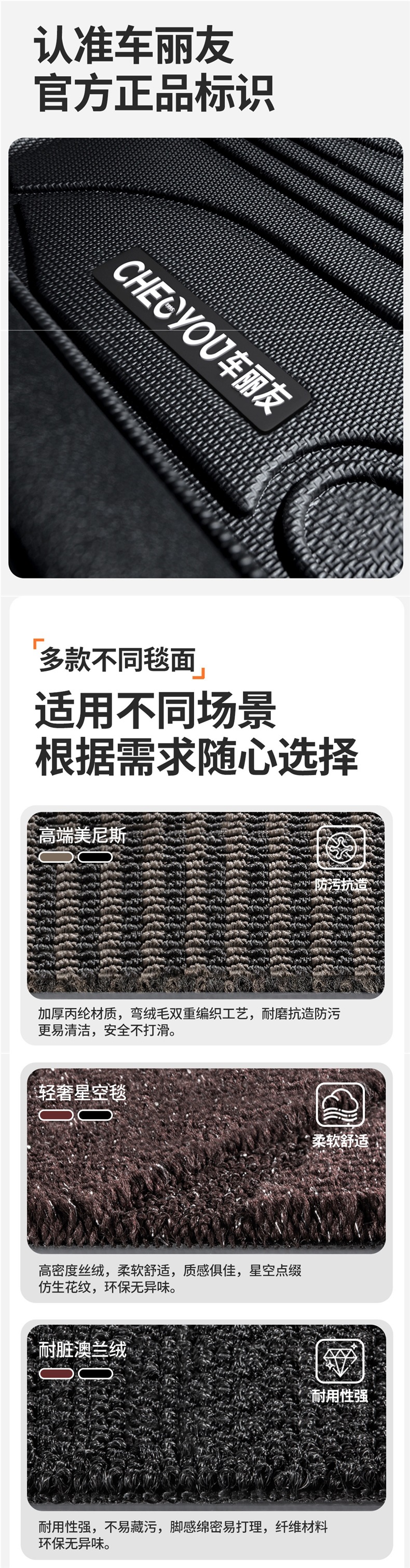 Suitable for Cadillac CT5 XT5 XT4 XTS ATSL full coverage TPE car floor mats Xman
