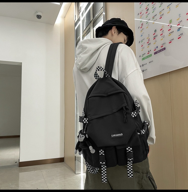 School bag Korean Harajuku backpack junior high school student largecapacity college style backpackpicture8