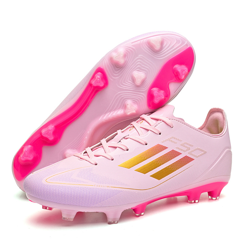 2024 nuevos zapatos de fútbol de zapatos transfronterizos para hombres y mujeres adolescentes de uñas largas, entrenamiento de competencia de uñas rotas, fábrica de zapatos deportivos
