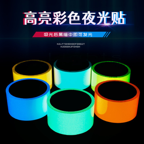 Luminous Tape, Glow-in-the-Dark Tape, Green Ground-Glowing Self-Luminescent Stickers, Fluorescent Staircase and Floor Decals