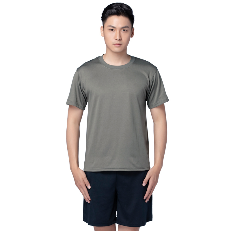 Summer Physical Training Clothing Short-Sleeved Suit Genuine Physical Training Clothing Tops Shorts Quick-Drying Running Round Neck T-Shirt for Men