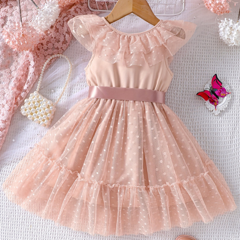 Summer dress for girls, princess short-sleeved dress|undefined