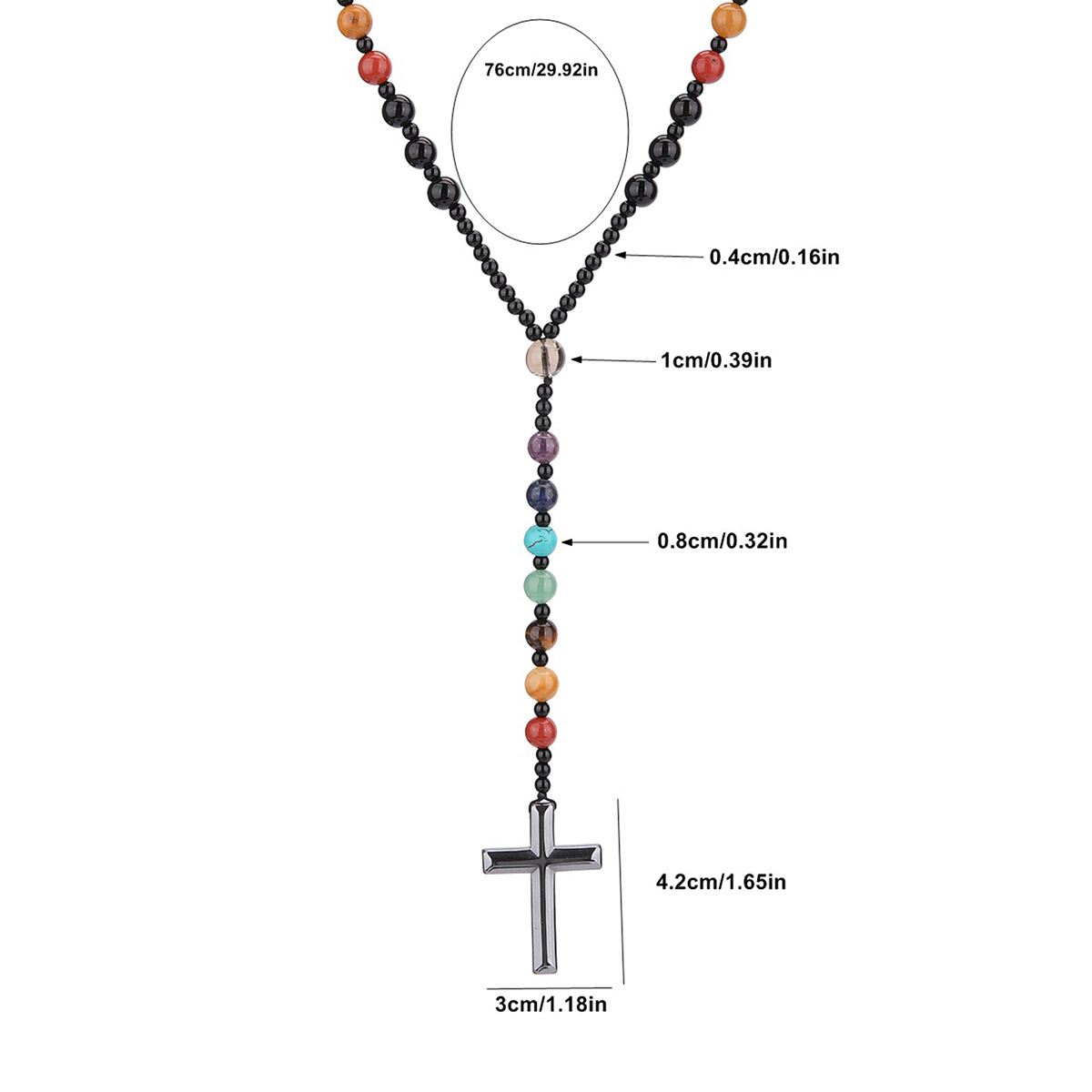 Geometric Pattern Retro Geometric Mixed Materials Unisex Necklace Men Pendant Necklaces