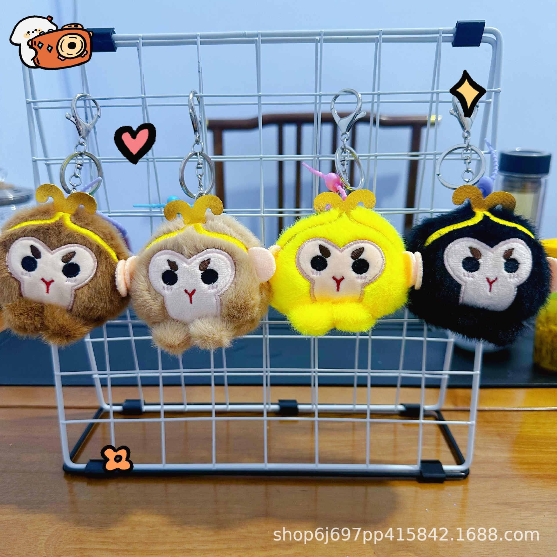 Cuatro pulgadas muñeca de peluche pequeño colgante muñeca llavero muñeca mochila colgante juguete de peluche regalo