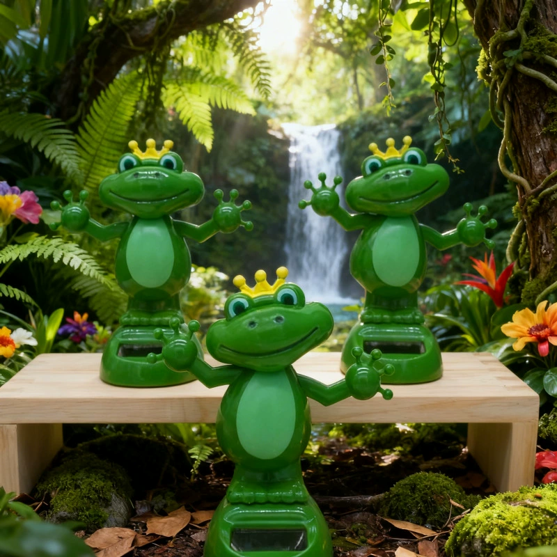 Трансграничная оптовая продажа креативные интеллектуальные индукционные качели лягушка качающаяся головой принц украшения автомобиля Автомобильные украшения поставки