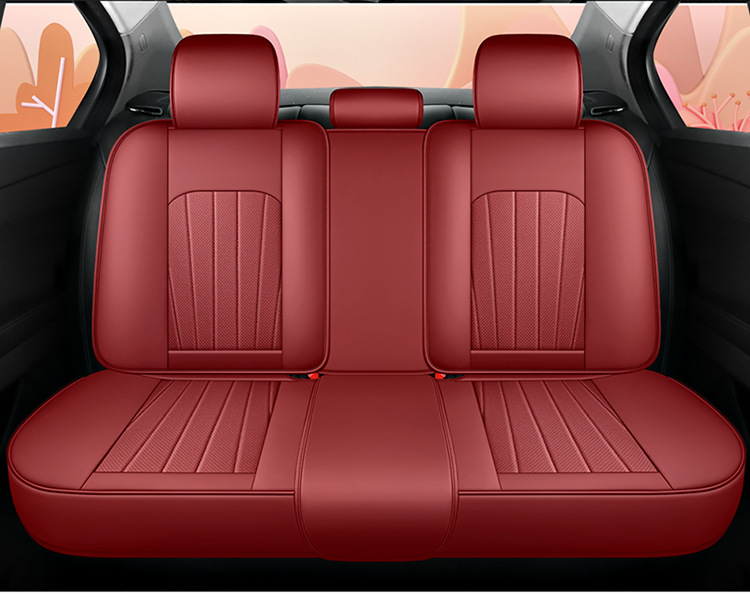 Car Seat Cushion Full Surround Leather New Model Car Seat Cover Universal for All Seasons Five-Seater Leather Special Seat Cushion Cover