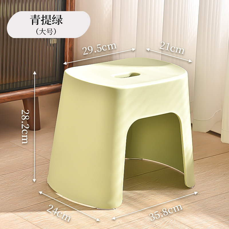 Taburete pequeño antideslizante doméstico fuerte taburete bajo sala de estar cocina baño taburete de baño adulto duradero taburete de cambio de zapatos