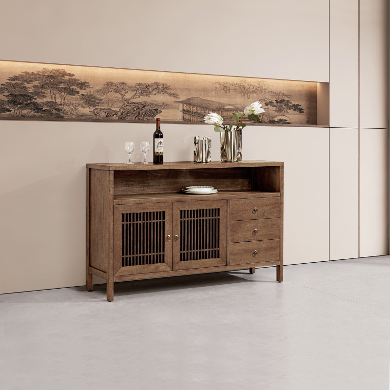 Song Style Aesthetic Walnut Tea Cabinet