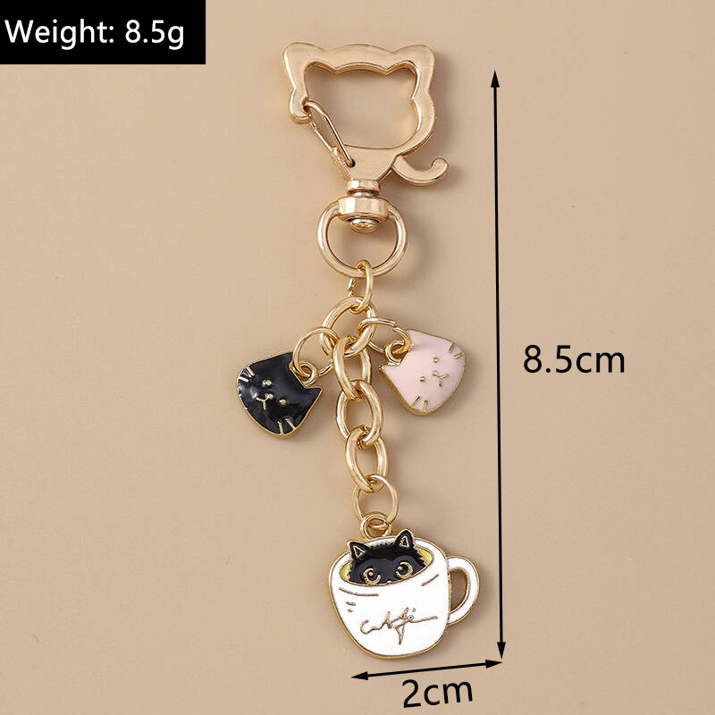 12g Weight Spring Ring Trigger Clasp Closure Clasp Closure Type Bag Pendant, Keychain Classification 1 Piece Quantity Daily, Street Occasion Alloy Material Paw Print, Cat Pattern Women's Gender Cute, Modern Style Style 1 Piece Cute Modern Style Paw Print Cat Alloy Women's Spring Ring Trigger Clasp Closure Bag Pendant Keychain 1