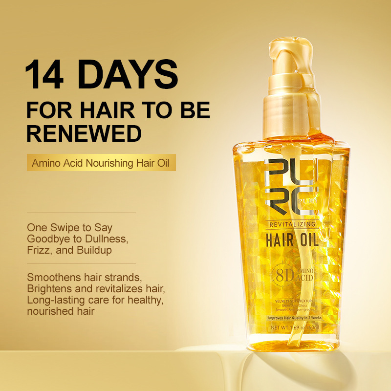 PURC Hair oil amino acid based for hair straightening