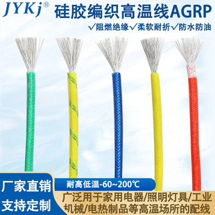 Braided High Temperature Wire Silicone AGRP Mica High Temperature Wire 250 Degree 2.5/4/6 Square Insulated Braided High Temperature Wire