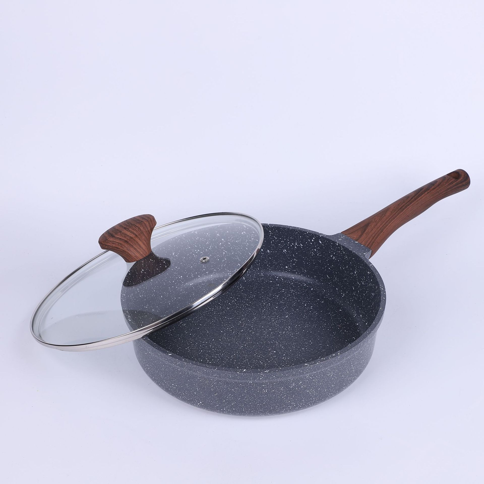 Nuevo tipo de cocina antiadherente multifuncional integral con cubierta de cocina electromagnética de cocina de gas cocina general