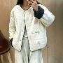 宽松圆领冬季显瘦棉服