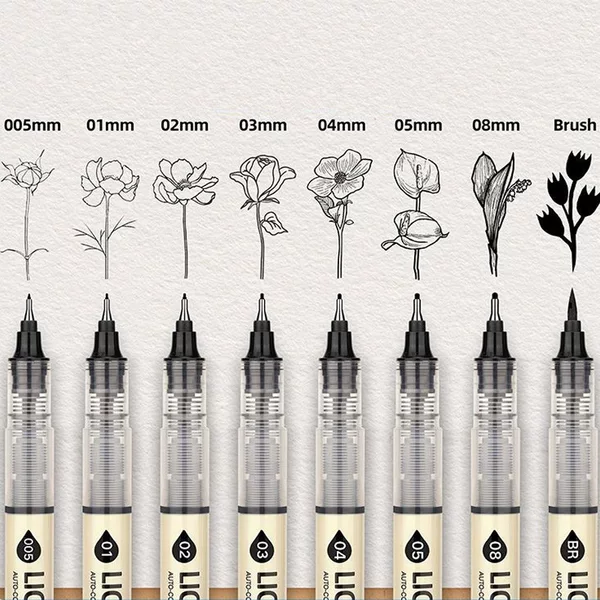 Direct Liquid Needle Pen Special Gouline Pen for Fine Arts suit Students Drawing Cartoons with Drawing Pen Black Hand Drawing Pen