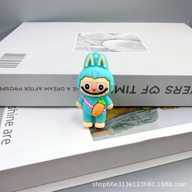 新しいクロスボーダー漫画ラブブ小さな羊人形キーホルダーペンダント軟質プラスチック立体かわいいキーホルダー卸売|undefined