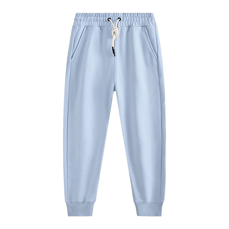 470g Otoño e Invierno pesado tobillo-atado cordón engrosado forro de lana gruesa de los hombres y las mujeres de la marca de moda casual tobillo-atado pantalones de chándal moda