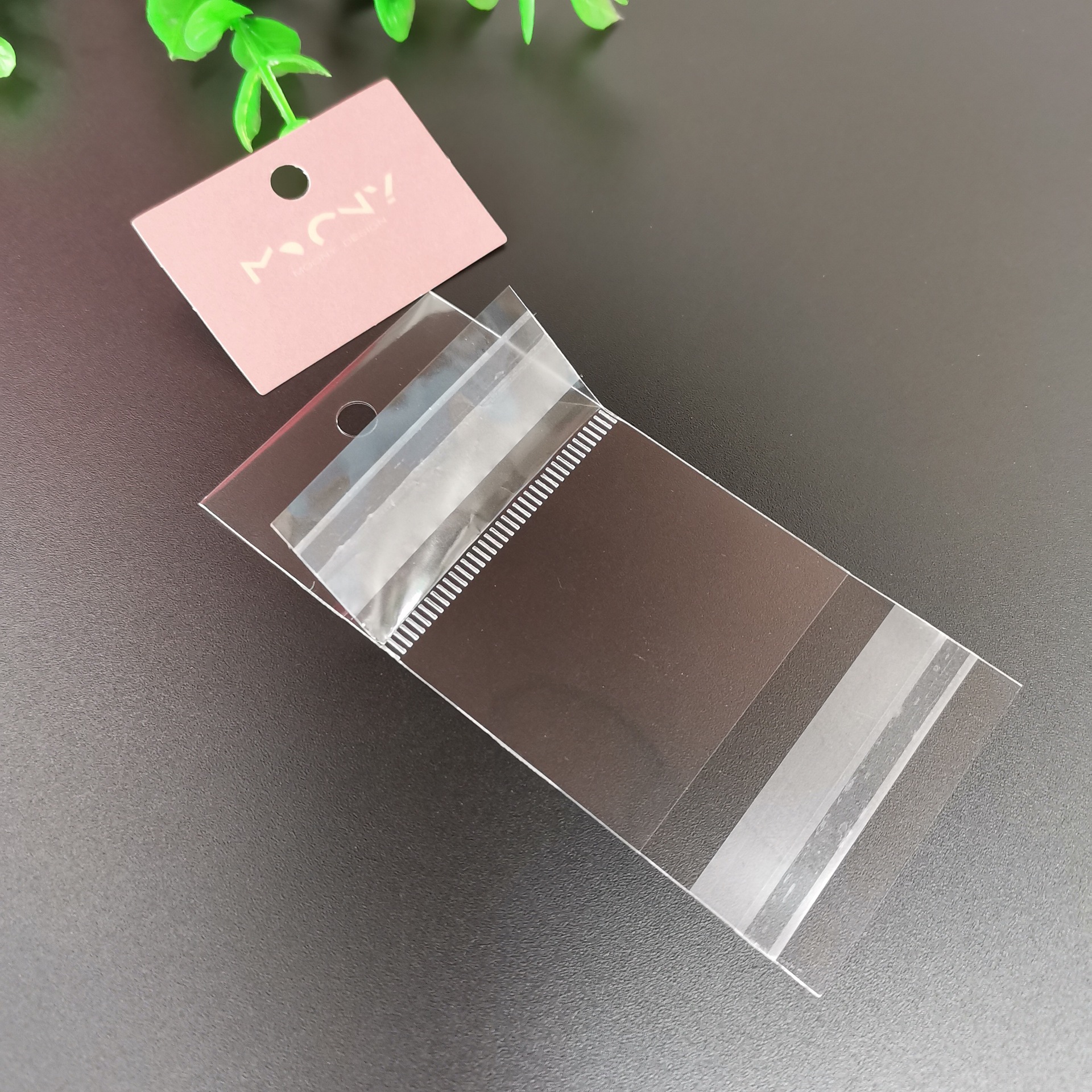 工厂批发透明OPP自粘袋挂孔卡头袋上下双开口装纸卡塑料包装袋-阿里巴巴
