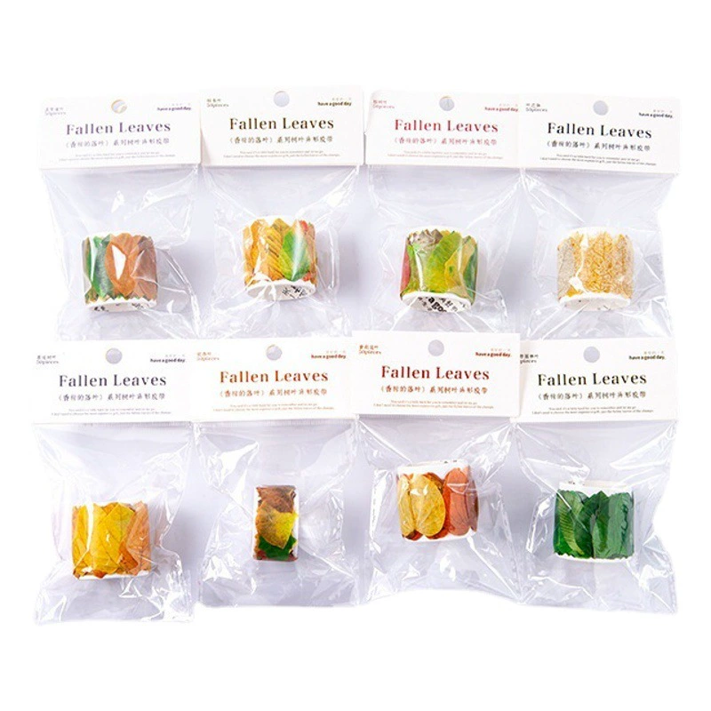 Красивые листья специальной формы на скотче Елисейские поля Лиственные листья серия Литература и художественный счет материал паста 50 8