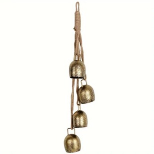 Christmas decoration cow bell country hanging bell rope garden bell vintage metal bell outdoor harmony bell home decoration