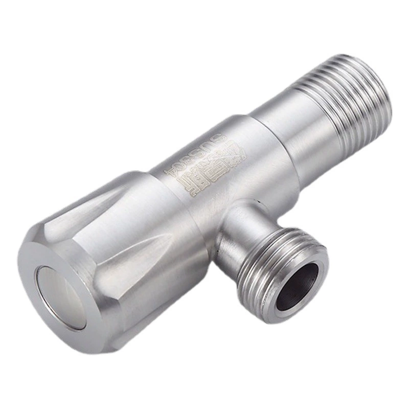 304 треугольный клапан из нержавеющей стали медный сердечник горячей и холодной воды впускной клапан восемь символов унитаз водонагреватель угловой клапан