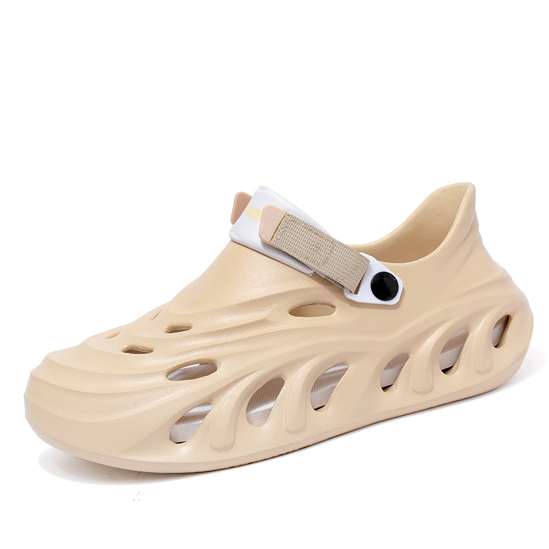 Zapatos con agujeros de mierda para hombre, talla grande transfronteriza EVA, deportes de ocio ligeros, sandalias y zapatillas Baotou, zapatos de playa al aire libre