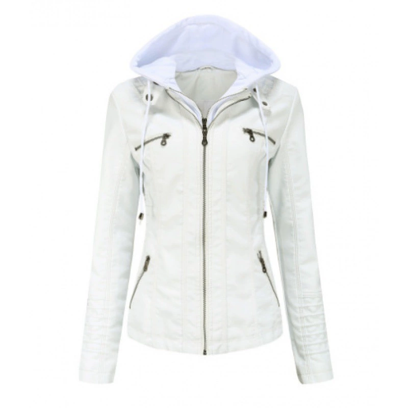 Жилет ЖЕНСКИЙ ЕВРО КАПЮШОН Зимняя куртка кожаная одежда кожаная куртка девочка