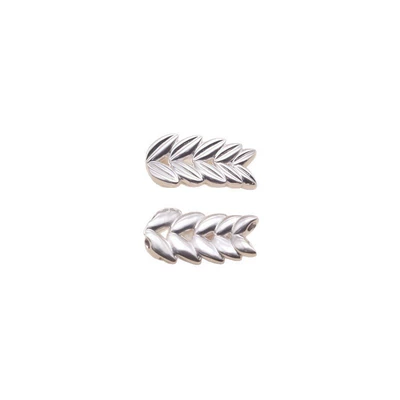 999 Pure Silver Double-Row Wheat Ear: Zərgərlik ara hissələri