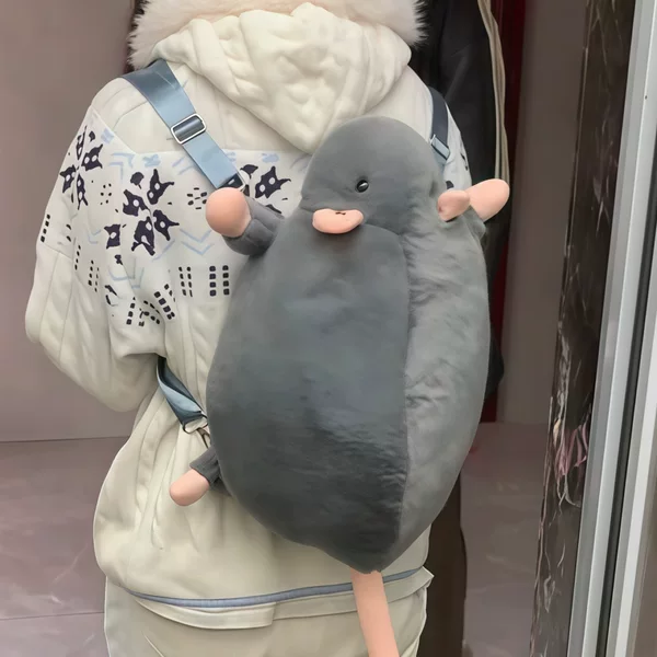 Plush Backpack with Cartoon Design for Girls, Cute Plush Toy Doll Bag, New Fashion Versatile Backpack