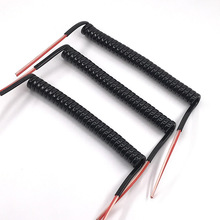 廠家供應PU黑色霧面彈簧線 彈簧線多芯螺旋電纜防水耐用彈簧線