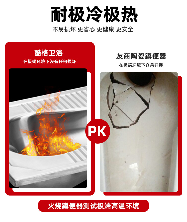Thickened 304 stainless steel squat toilet, prison, train, bar, shopping mall, anti-odor and durable squat toilet, stainless steel squat toilet undefined