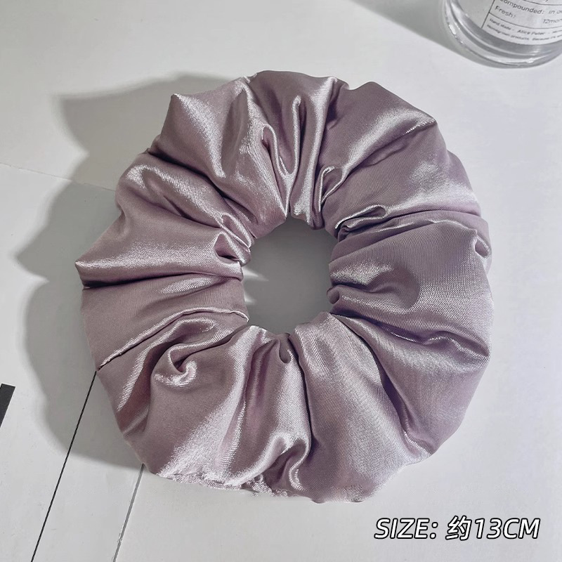 韩风高弹力蕾丝大肠发圈女耐用大方巾头饰皮筋发绳高级感头花发饰|undefined