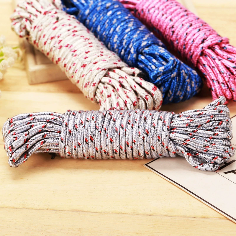  Nylon clothesline, 10 m, windproof non‑slip drying rope for duvets and laundry