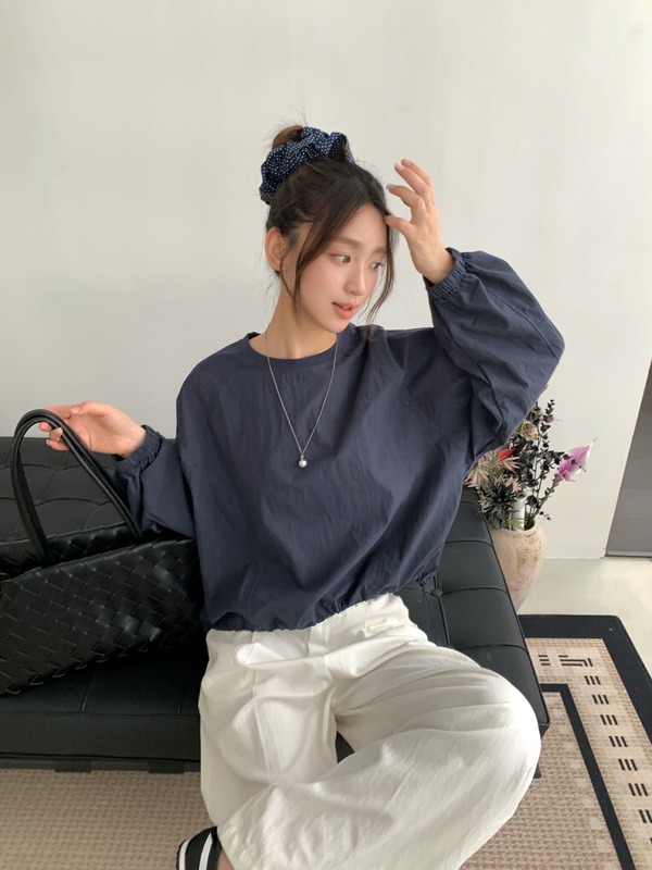 3663长袖2025秋新款女文艺百搭小版长袖套头T恤即墨卫衣|undefined
