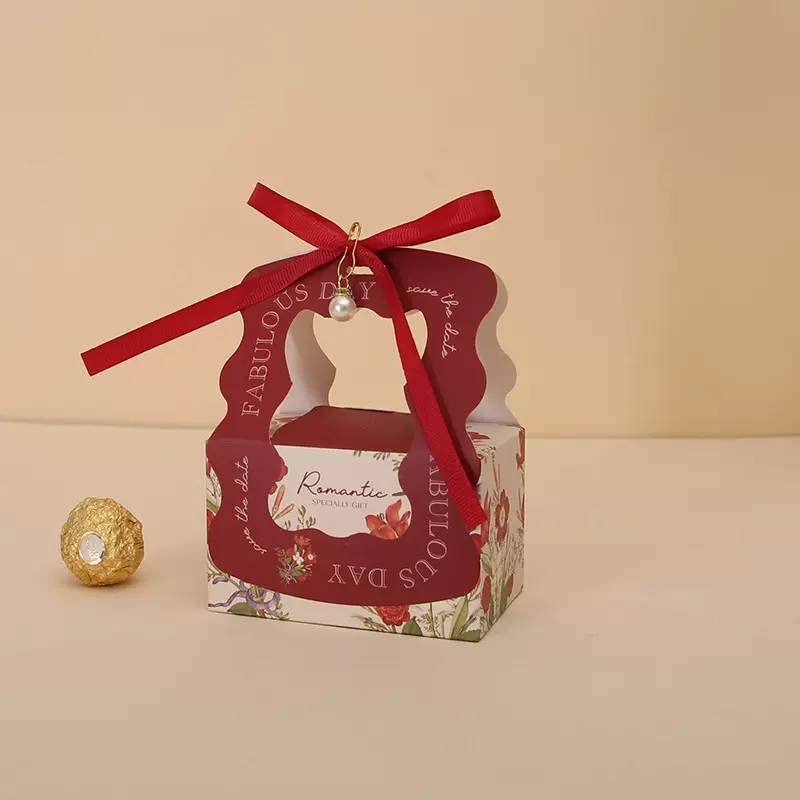 结婚糖盒2023新款喜糖盒婚礼简约小众糖果礼盒喜糖袋糖果包装