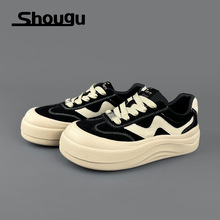 正品2025新款时尚潮流休闲面包鞋韩版厚底德训鞋运动板鞋女鞋