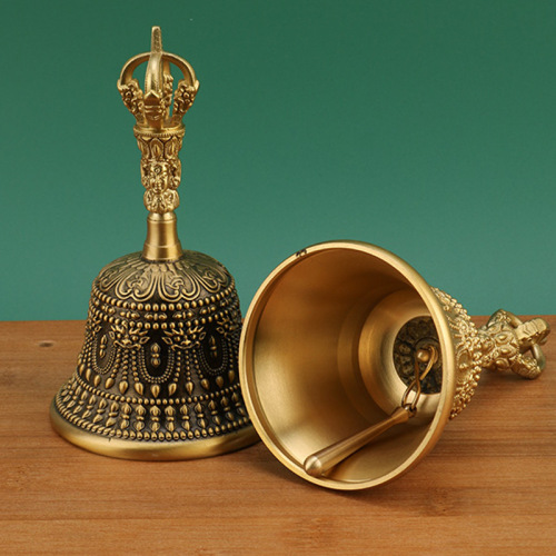 Copper Bell Wholesale, Copper Handbell Warning Bell Class Bell Meeting Bell Secret Room Prop Bell