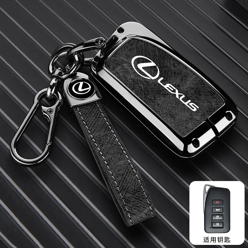 모델 B 4버튼 - 데님 패턴 [건쉘 블랙 가죽] + 핸드 스트랩 버클