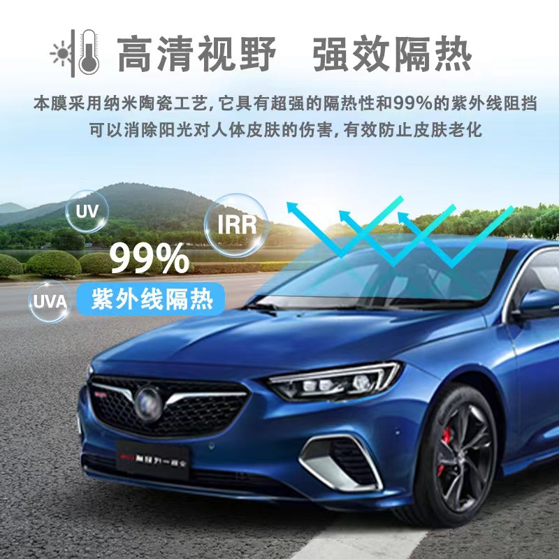 Magnetic Heat-Reflective Solar Film Glass Film for Front and Side Windows, Heat-Insulating, Explosion-Proof, Uv-Resistant Car Window Film