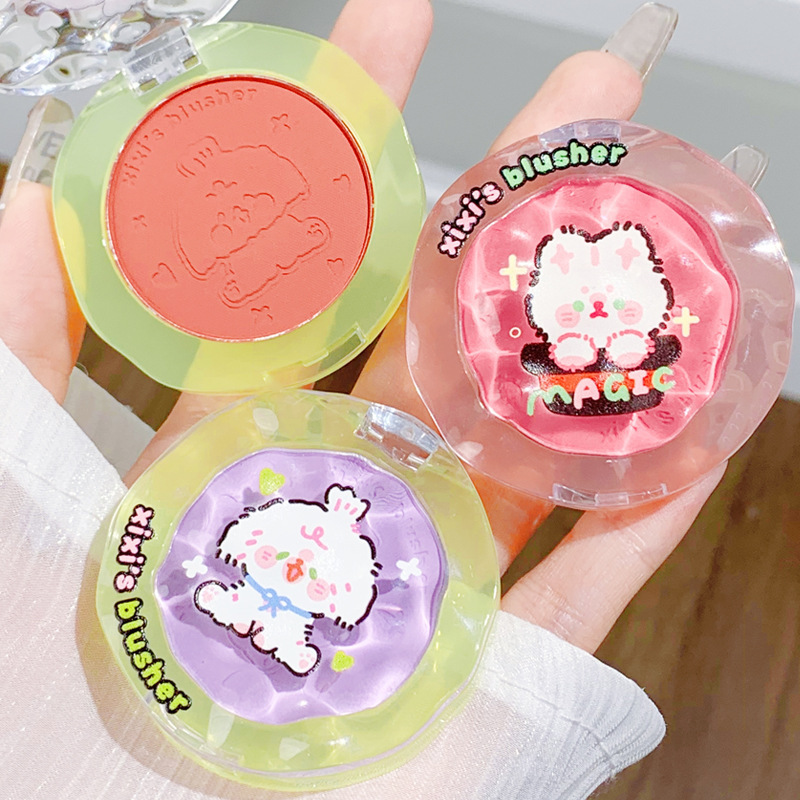 Xixi Doll Zai Zai Atmosphere Blush Brightens and Contours Complexion, Powder Is Delicate and Natural, Brightens and Whitens Daily Blush Powder Xixi Doll Zai Zai Atmosphere Blush Brightens and Contours Complexion, Powder Is Delicate and Natural, Brightens and Whitens Daily Blush Powder