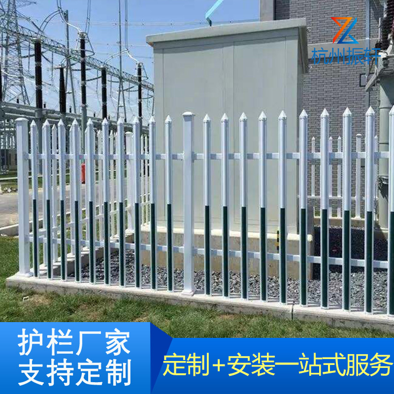 PVC变压器护栏塑钢箱变围栏电力护栏庭院变电站塑料栅栏