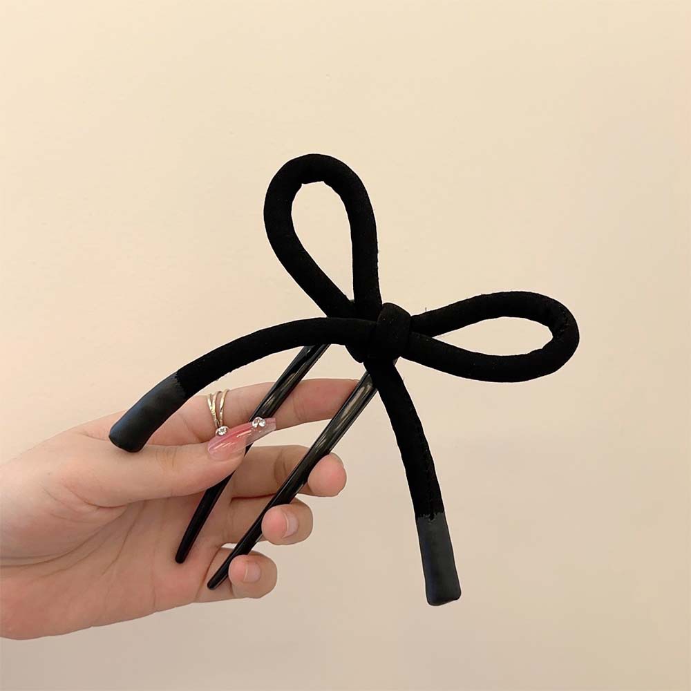 Dulce arco en forma de U, lindas bolas de cabeza, simple detrás de la cabeza, clipes de cabello modernos para las mujeres