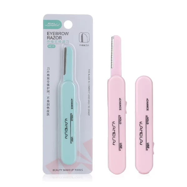 Lamella telescopic eyebrow trimmer stainless steel blade eyebrow trimmer eyebrow scraper eyebrow trimmer auxiliary tool A0367