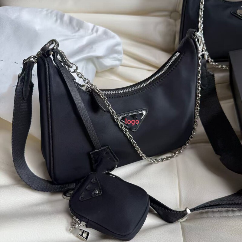 Manufacturer Wholesale Foreign Trade Original Nylon Cloth Bag Made in Dongguan High-Quality Triangle Logo Three-In-One Armpit Bag Crossbody Bag Manufacturer Wholesale Foreign Trade Original Nylon Cloth Bag Made in Dongguan High-Quality Triangle Logo Three-In-One Armpit Bag Crossbody Bag