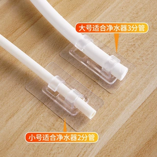 固定器线卡夹饮水管网线透明理线器自粘布线器电线夹家用电线收纳