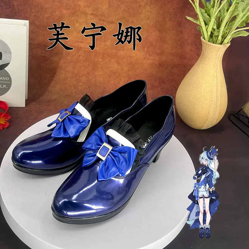 原神 芙宁娜cosplay鞋少女萝莉二次元动漫漫展演出单鞋