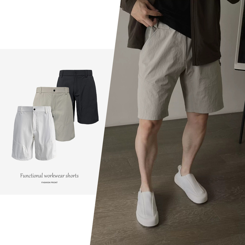 【JMWH】 9inch Corning Shorts Men's Softshell Straight Loose Quarter-Length Summer Quick-Dry Breathable Sports Shorts 【JMWH】 9inch Corning Shorts Men's Softshell Straight Loose Quarter-Length Summer Quick-Dry Breathable Sports Shorts