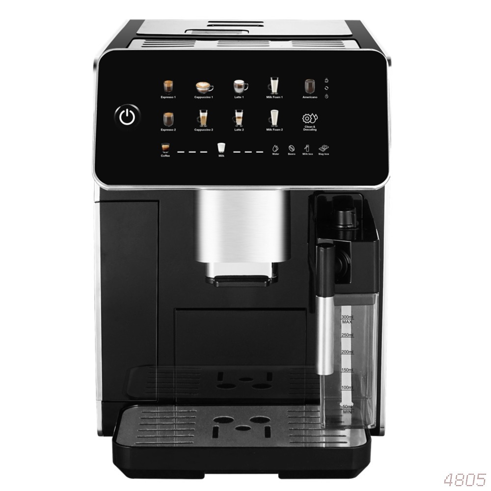 Cafetera Comercial Totalmente Automática con Molinillo Integrado para Exportación Transfronteriza, Cafetera 3 en 1 Totalmente Automática